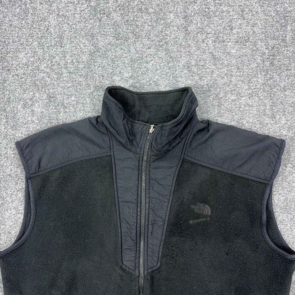 Vintage The North Face Fleece Vest Mens Large Black Extreme Full Zip Made USA